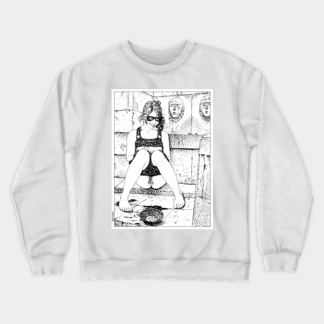 asc 354 - Les mystères de Barcelone VI - Le cinéma de quat'sous (The cheap entertainement) Crewneck Sweatshirt by apolloniasaintclair